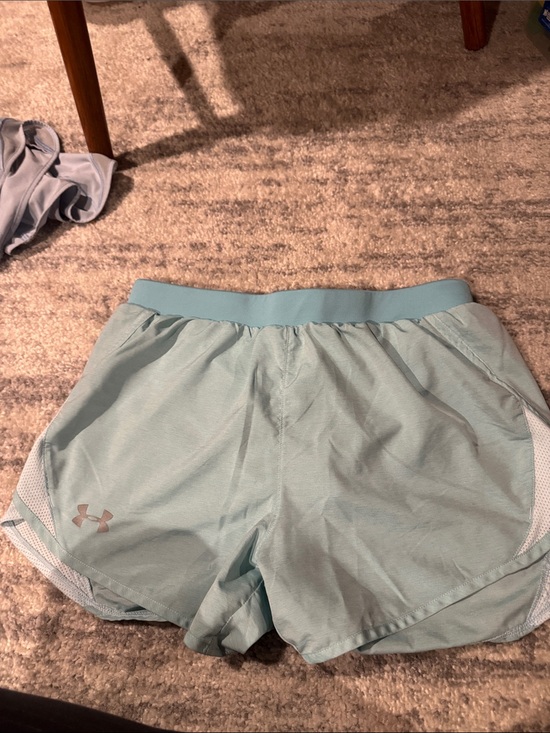 Under Armour Pants - Under Armour Women's Light Teal Athletic Running Shorts